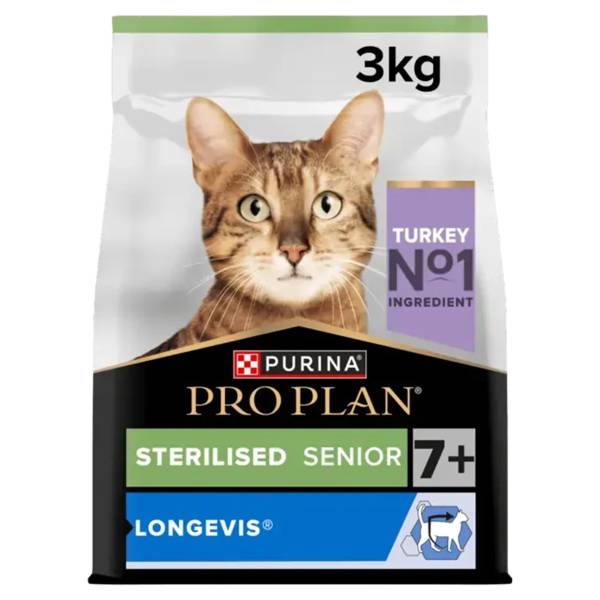 PRO PLAN® Adult 7+ Sterilised LONGEVIS Turkey 1.5kg