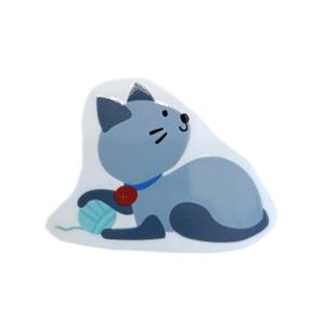 The "Playful Blue" Kitty Sticker